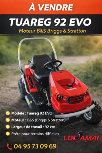 Tuareg 92 EVO – Moteur Briggs & Stratton, Porto-Vecchio, LOCSAMAT